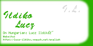 ildiko lucz business card